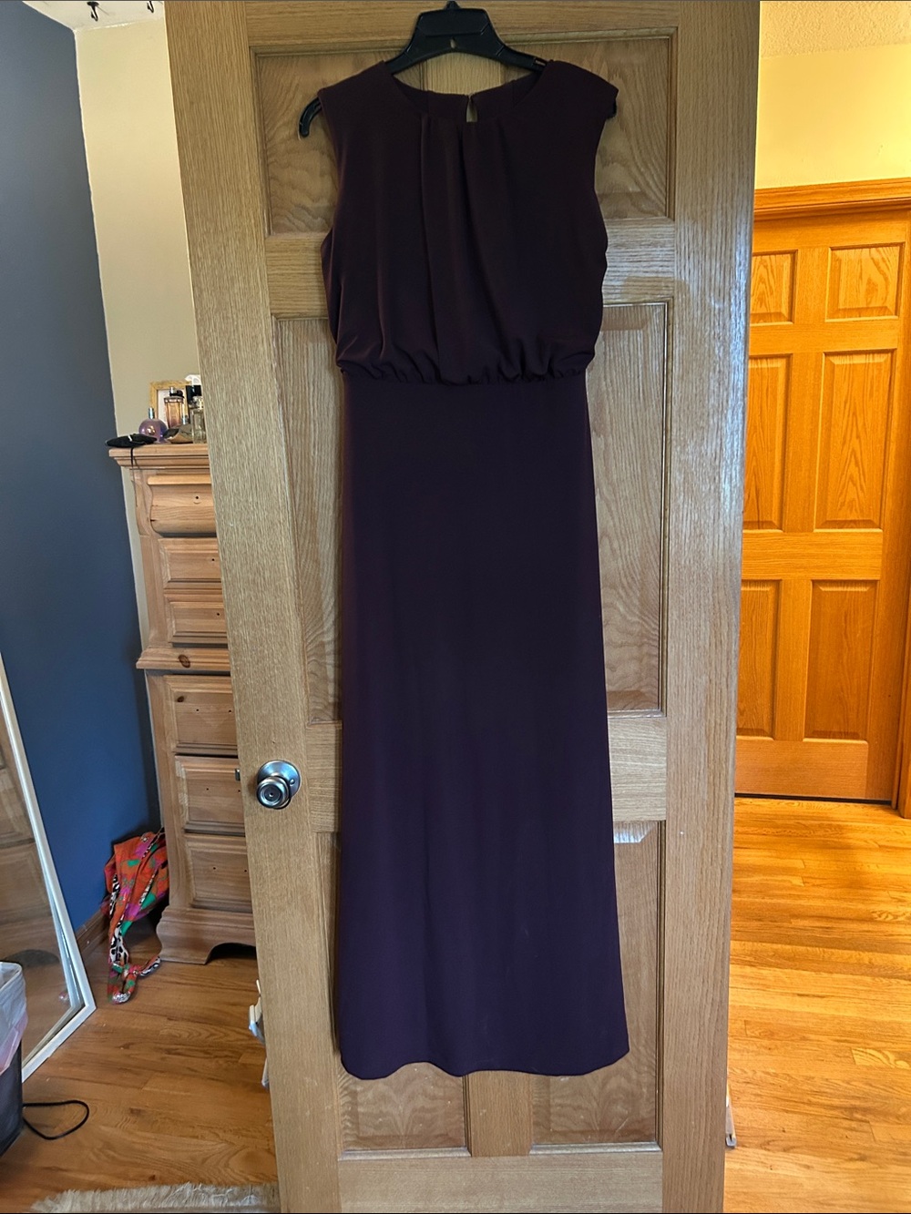 Banana Republic Sleeveless Wine Maxi Dress